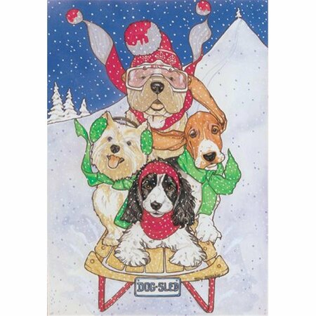 PIPSQUEAK PRODUCTIONS Mix Dog Holiday Boxed Cards C416